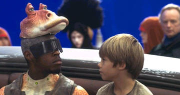 Jar Jar Binks og Anakin Skywalker